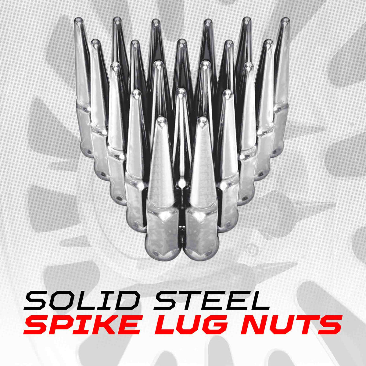 14x2.0mm Extended Spike Lug Nuts - 60 Degree Taper Seat