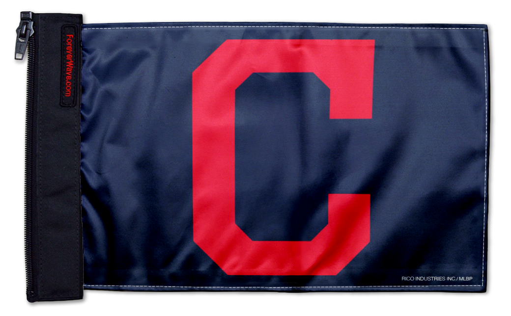 Cleveland Indians 11"x17" Forever Wave Flag for Bronco