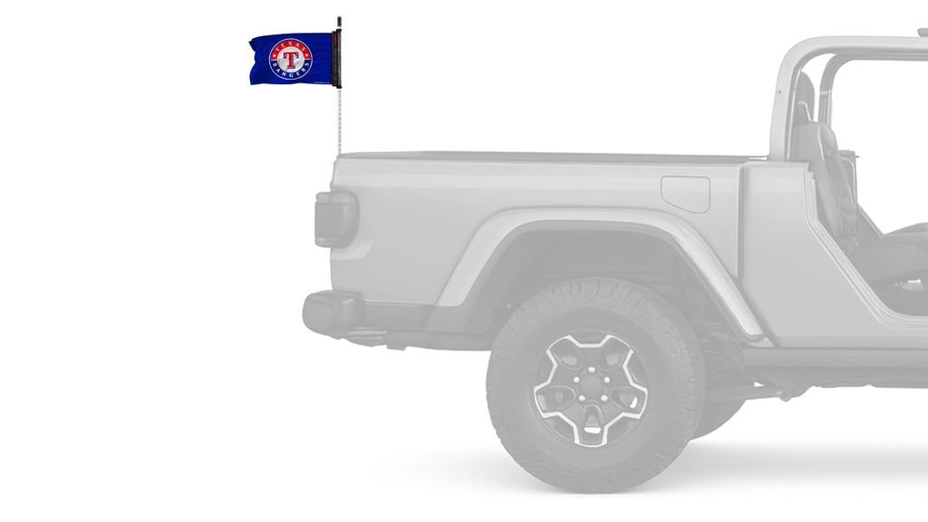 Texas Rangers 11"x17" Forever Wave Flag for Jeep Wrangler TJ 1996-2006