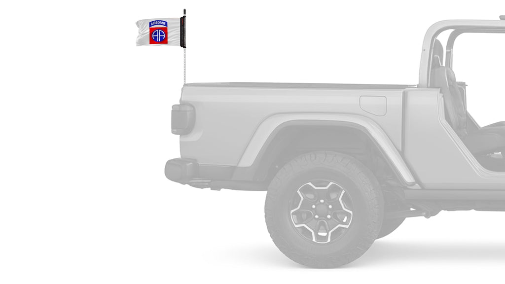 Airborne 82nd Division 12"x18" Forever Wave Flag for Jeep Wrangler JL 2-Door 2018-Present