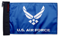 Air Force Blue12"x18" Forever Wave Flag for Jeep Wrangler JK 2-Door 2007-2018