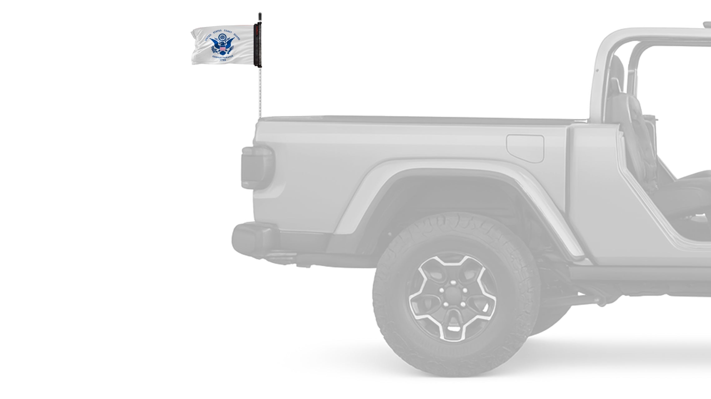 Coast Guard 12"x18" Forever Wave Flag