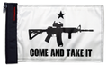 Gonzales Machine Gun 12"x18" Forever Wave Flag for Jeep Wrangler JLU 4-Door 2018-Present