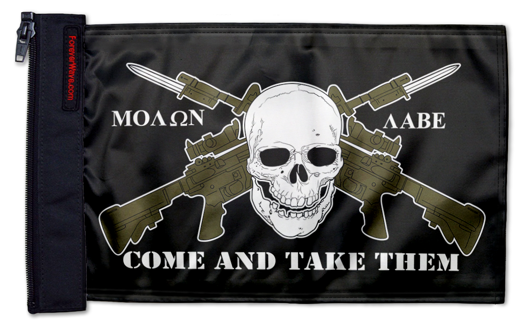 Molan Labe 12"x18" Forever Wave Flag for Jeep Wrangler JK 2-Door 2007-2018