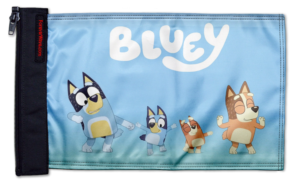 Bluey 12"x18" Forever Wave Flag