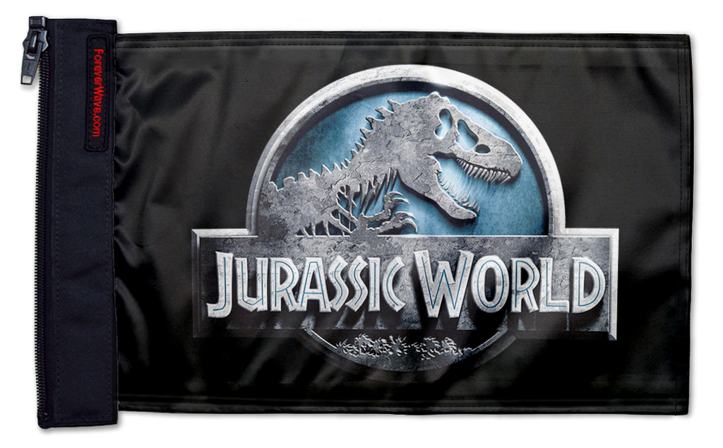 Jurassic World 12"x18" Forever Wave Flag for Jeep Wrangler JK 2-Door 2007-2018