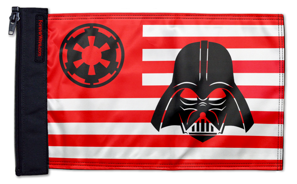 Star Wars Vader Imperial 12"x18" Forever Wave Flag for Jeep Wrangler LJ 2003-2006