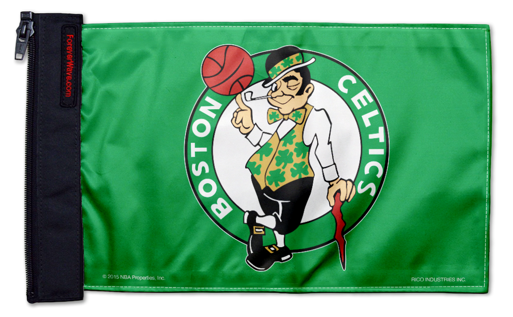 Boston Celtics 11"x17" Forever Wave Flag for Jeep Wrangler JKU 4-Door 2007-2018