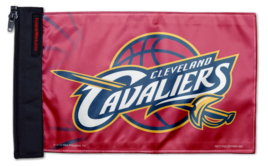 Cleveland Cavaliers 11"x17" Forever Wave Flag for Bronco