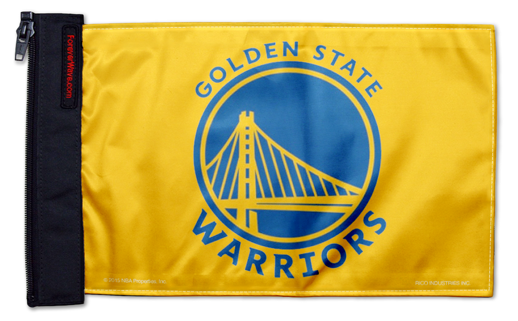 Golden State Warriors 11"x17" Forever Wave Flag for Jeep Wrangler JLU 4-Door 2018-Present