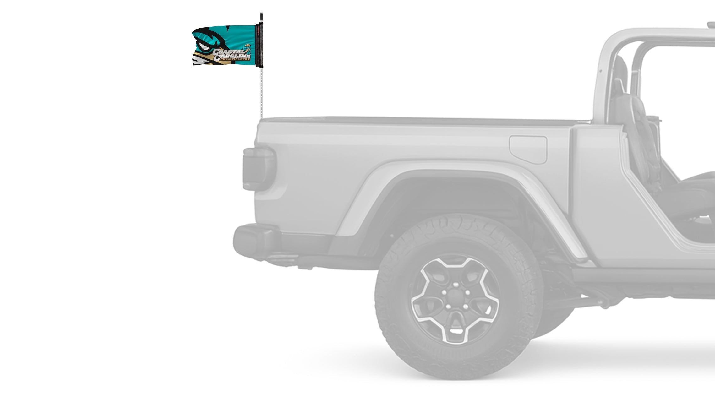 Coastal Carolina 11"x17" Forever Wave Flag for Bronco