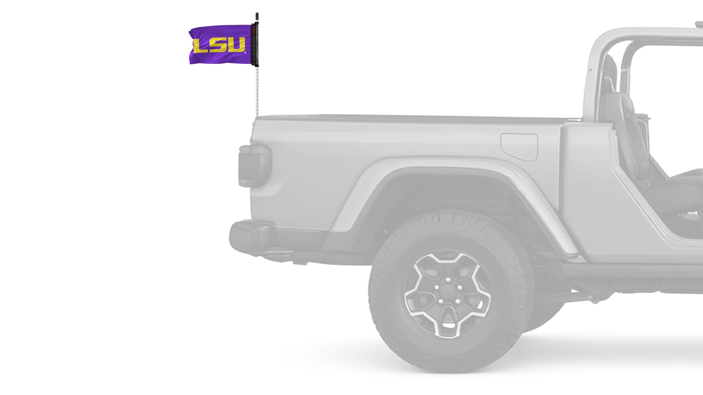 LSU 11"x17" Forever Wave Flag for Jeep Wrangler LJ 2003-2006