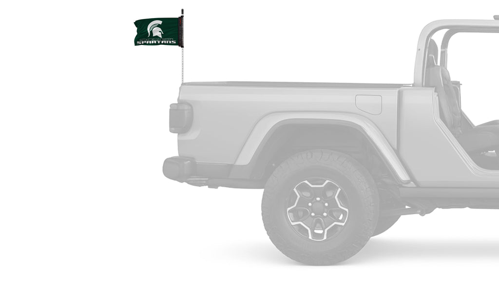 Michigan State 11"x17" Forever Wave Flag for Bronco