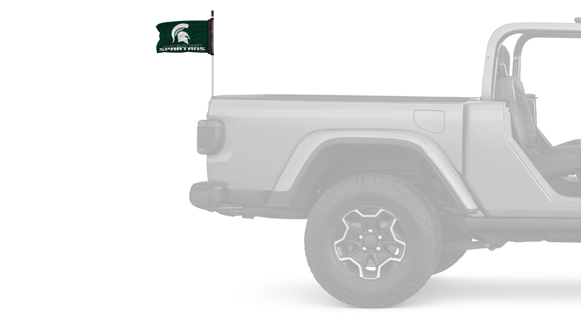 Michigan State 11"x17" Forever Wave Flag for Jeep Wrangler LJ 2003-2006