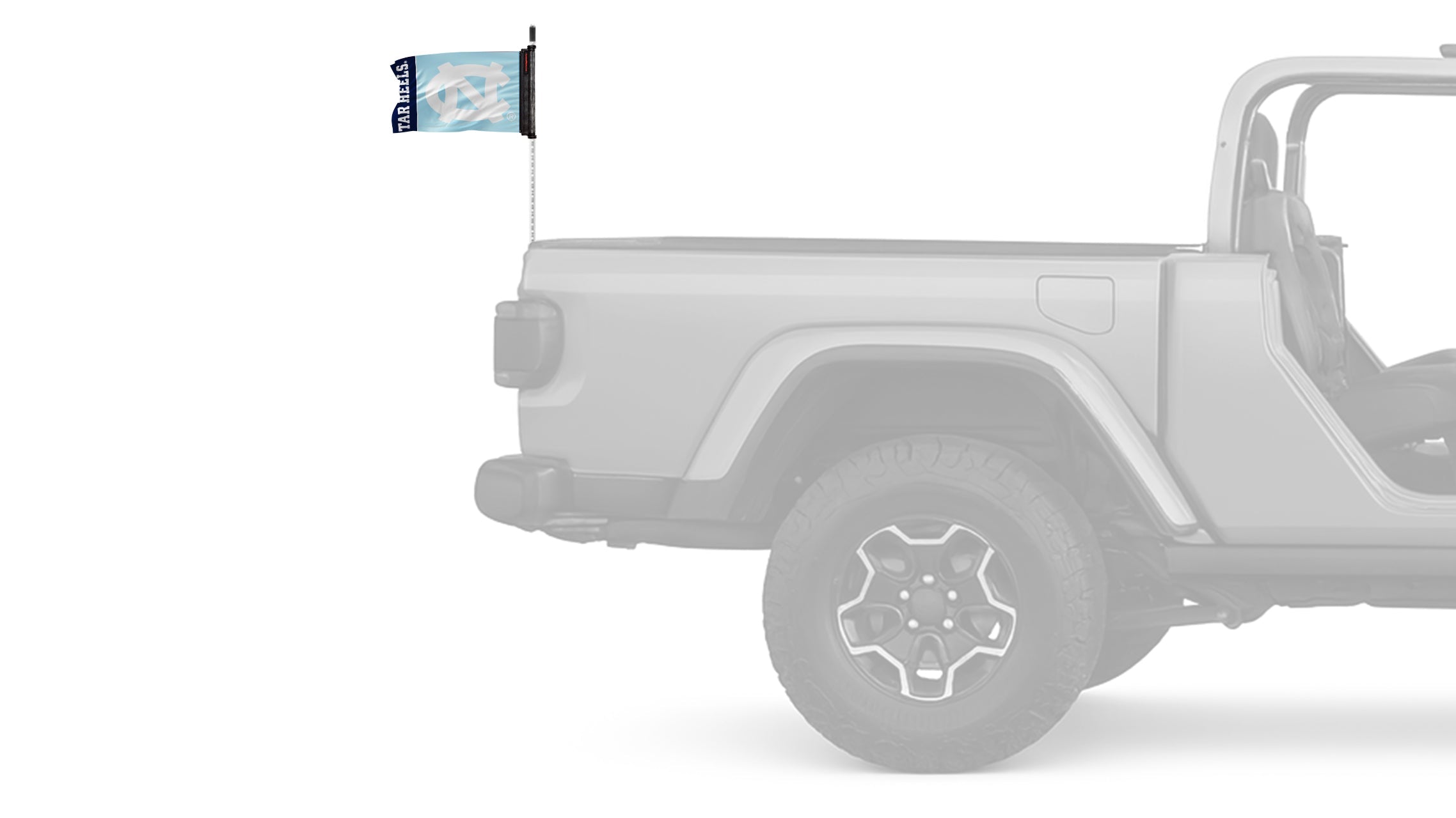 North Carolina 11"x17" Forever Wave Flag for Jeep Wrangler JL 2-Door 2018-Present
