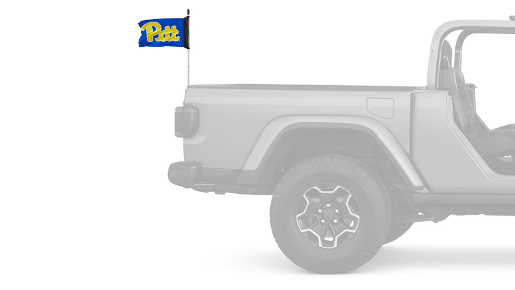 Pittsburgh PITT 11"x17" Forever Wave Flag for Jeep Wrangler JKU 4-Door 2007-2018
