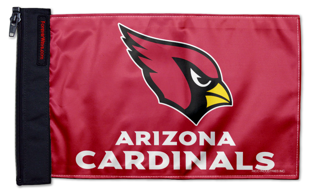 Arizona Cardinals 11"x17" Forever Wave Flag for Golf Carts