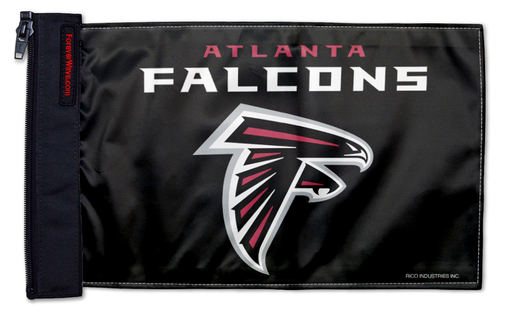 Atlanta Falcons 11"x17" Forever Wave Flag for Bronco