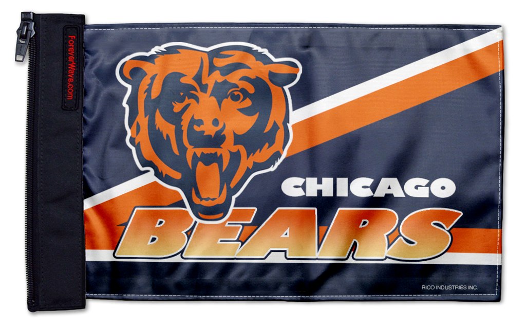 Chicago Bears 11"x17" Forever Wave Flag for Bronco
