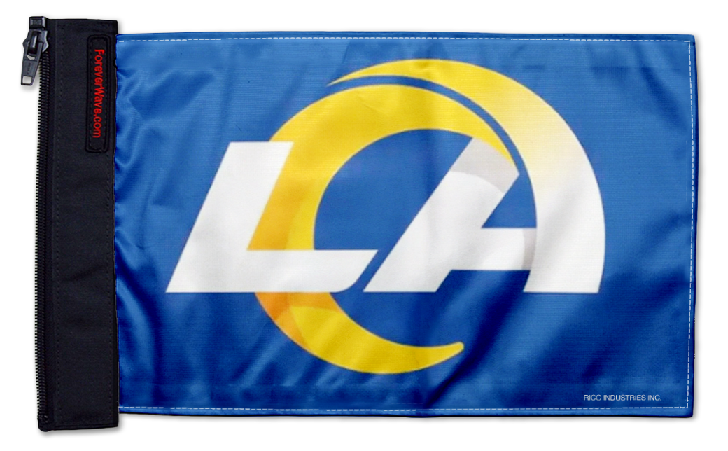 Los Angeles Rams 11"x17" Forever Wave Flag for Boats