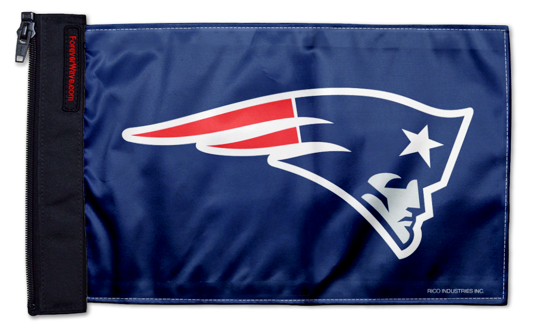 New England Patriots 11"x17" Forever Wave Flag for Boats