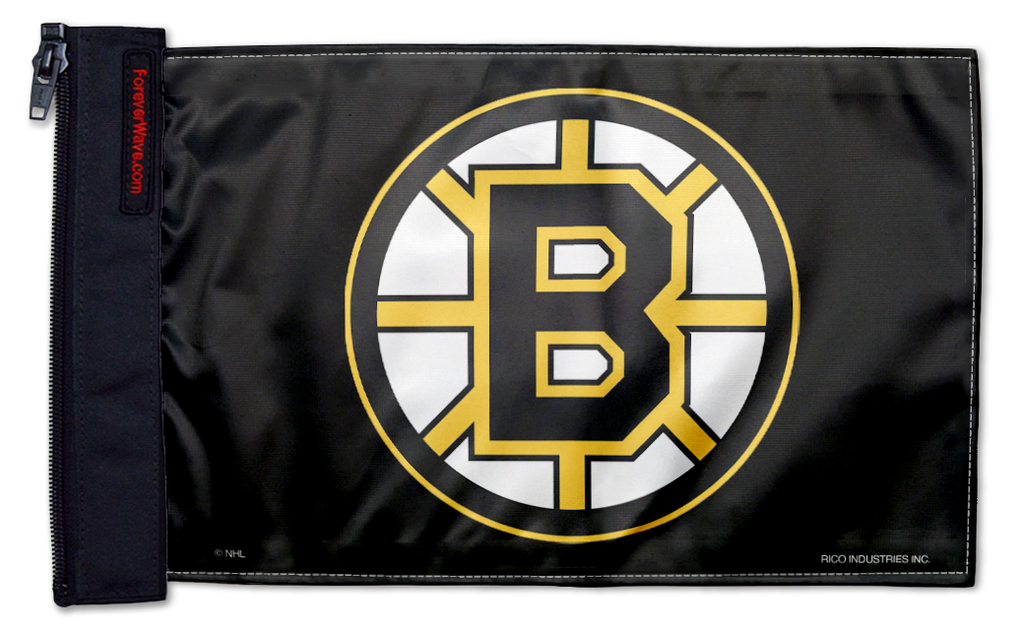 Boston Bruins 11"x17" Forever Wave Flag for Jeep Wrangler YJ 1986-1995