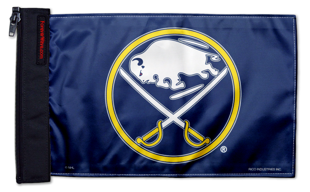 Buffalo Sabres 11"x17" Forever Wave Flag for Jeep Wrangler JLU 4-Door 2018-Present