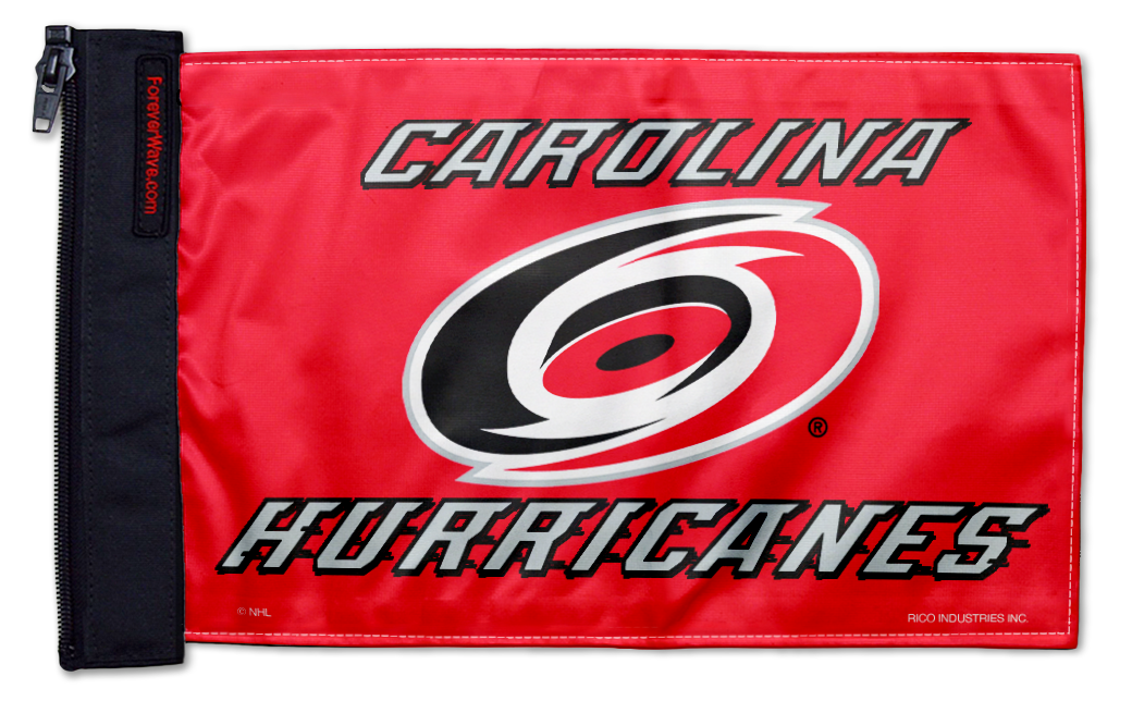 Carolina Hurricanes 11"x17" Forever Wave Flag for Jeep Wrangler JKU 4-Door 2007-2018