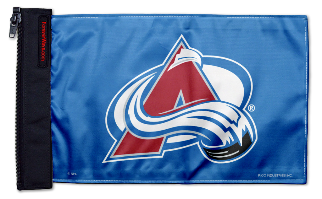 Colorado Avalanche 11"x17" Forever Wave Flag for Jeep Wrangler JKU 4-Door 2007-2018