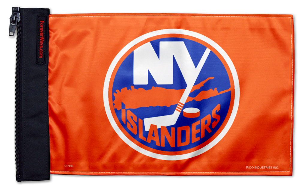 New York Islanders 11"x17" Forever Wave Flag for Jeep Wrangler JKU 4-Door 2007-2018