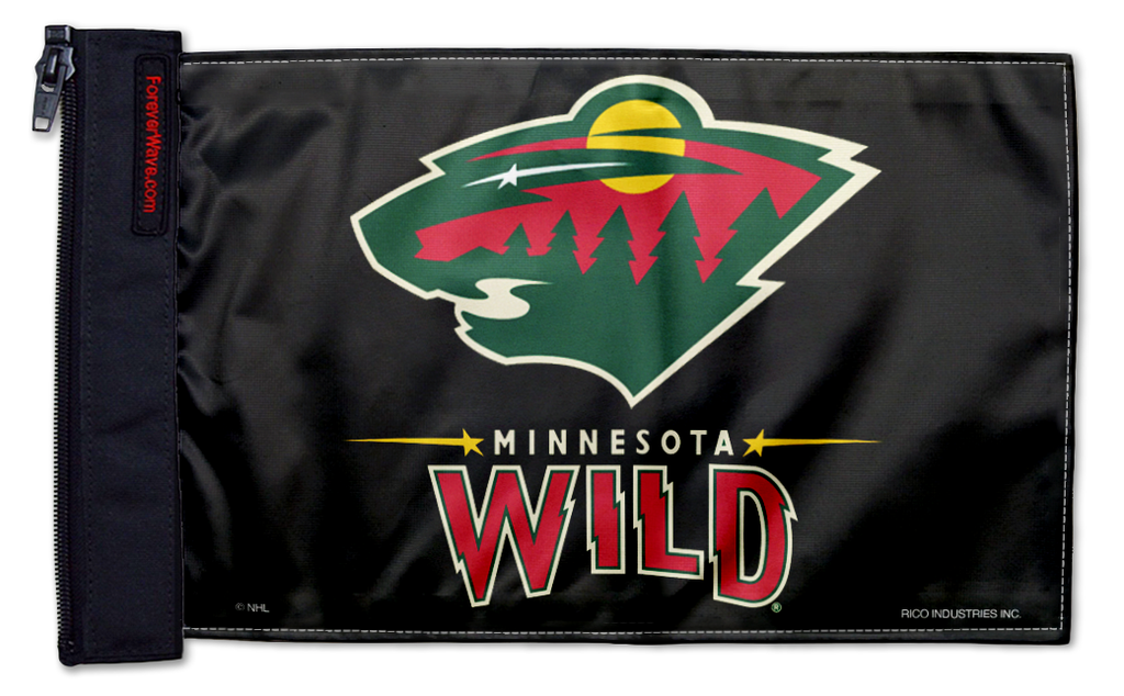 Minnesota Wild 11"x17" Forever Wave Flag for Jeep Wrangler LJ 2003-2006