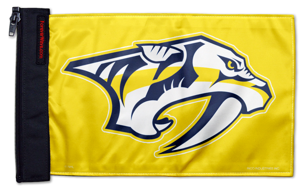 Nashville Predators 11"x17" Forever Wave Flag for Boats