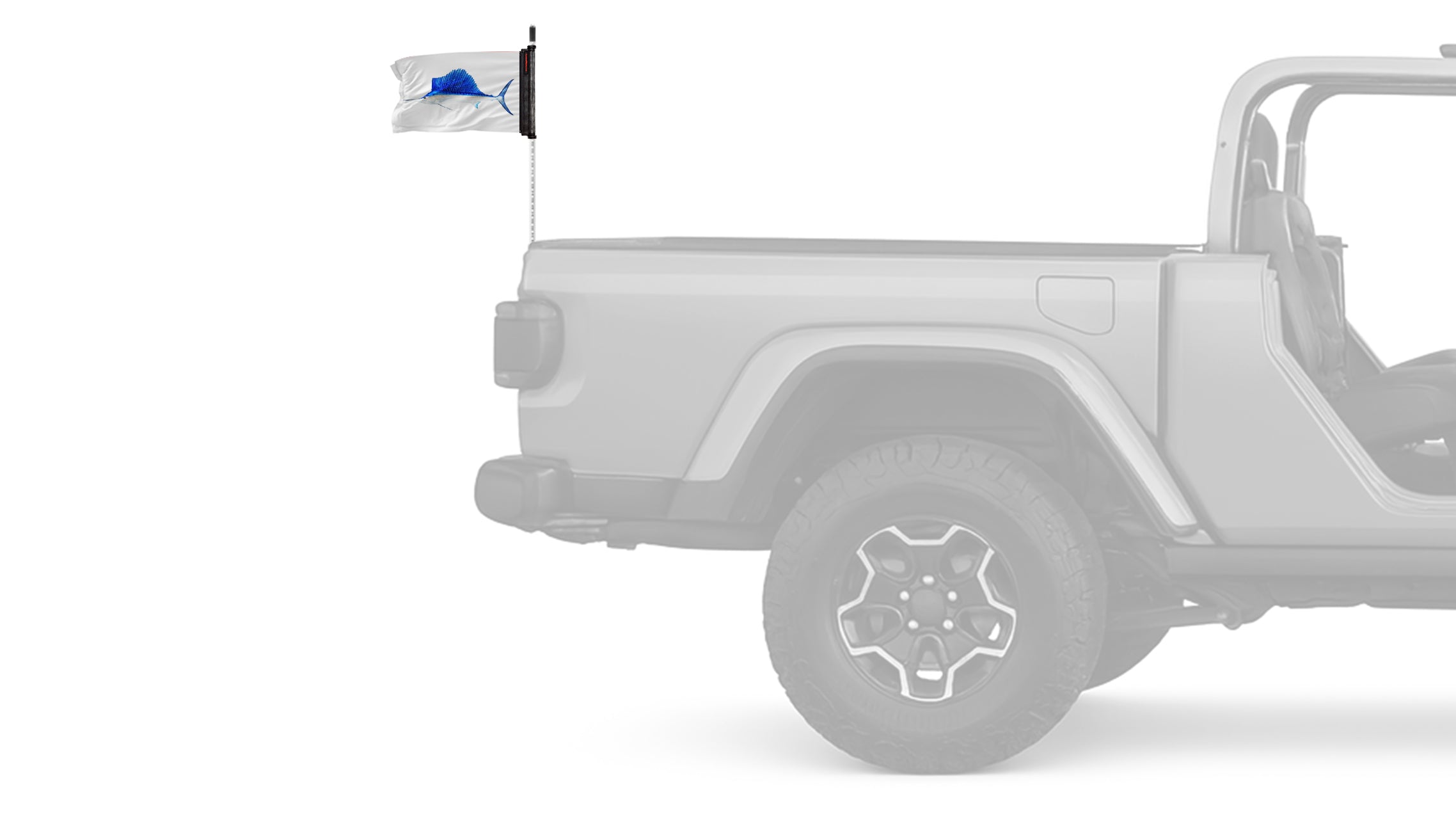 Sailfish 12"x18" Forever Wave Flag for Jeep Wrangler LJ 2003-2006