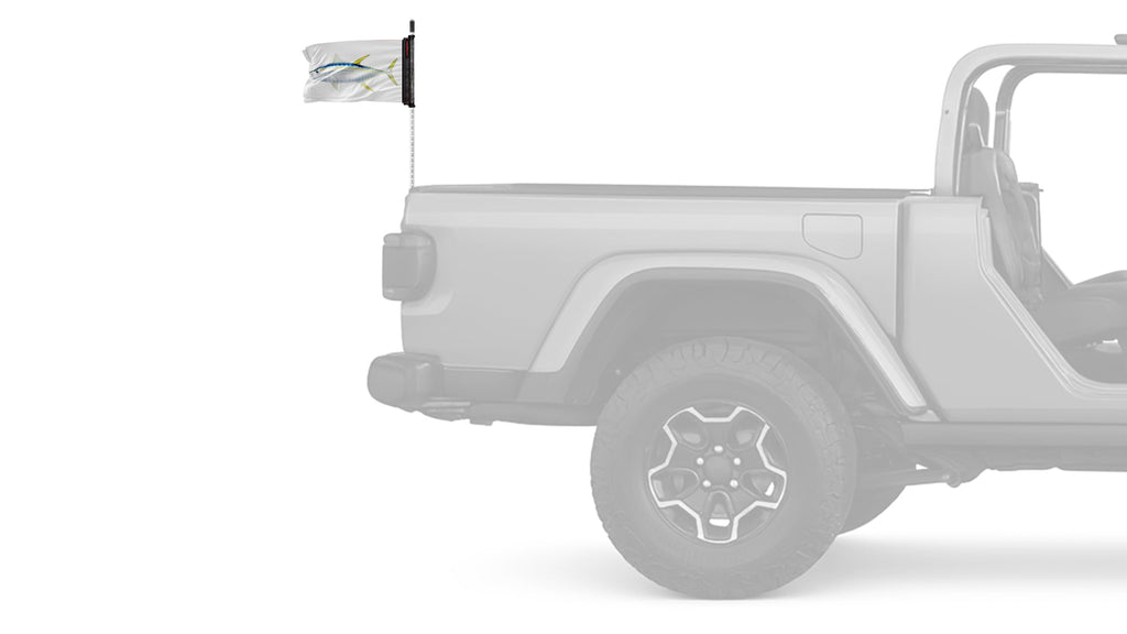Tuna 12"x18" Forever Wave Flag for Jeep Wrangler JK 2-Door 2007-2018