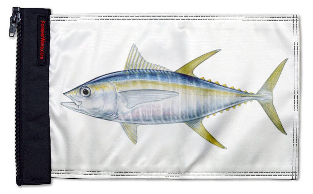 Tuna 12"x18" Forever Wave Flag for Jeep Wrangler TJ 1996-2006