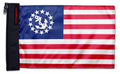 US Nautical Yacht Ensign 12"x18" Forever Wave Flag for Jeep Wrangler JKU 4-Door 2007-2018