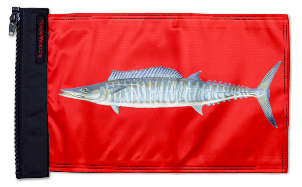 Wahoo 12"x18" Forever Wave Flag for Jeep Wrangler CJ-7 and CJ-8 1976-1986
