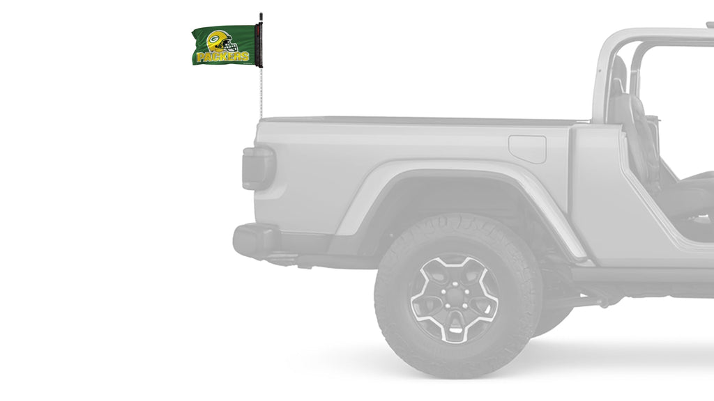 Green Bay Packers 11"x17" Forever Wave Flag for Jeep Wrangler LJ 2003-2006