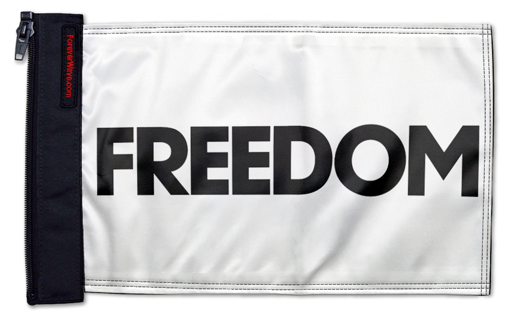 Freedom 12"x18" Forever Wave Flag for Bronco