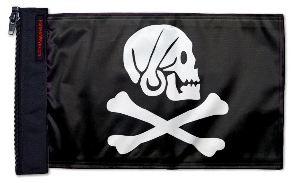 Henry Every 12"x18" Forever Wave Flag for Jeep Wrangler JK 2-Door 2007-2018