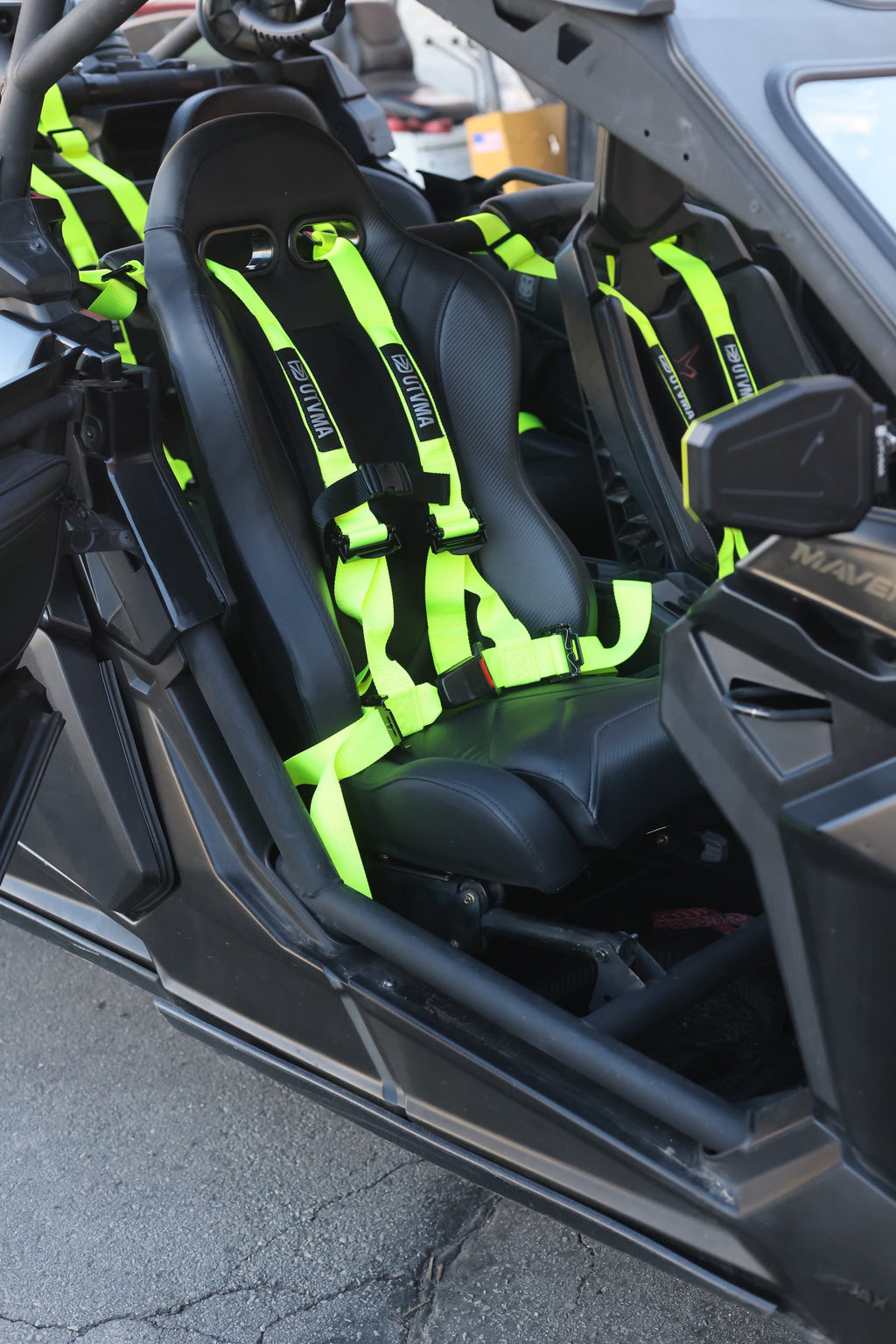 "REBEL" Series Pair of Front Suspension Bucket Seats Maverick R 2 or 4 Seater (2024+)