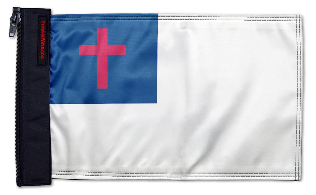 Christian 12"x18" Forever Wave Flag for Jeep Wrangler JK 2-Door 2007-2018