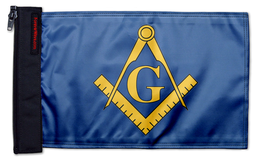Freemasons 12"x18" Forever Wave Flag for Bronco