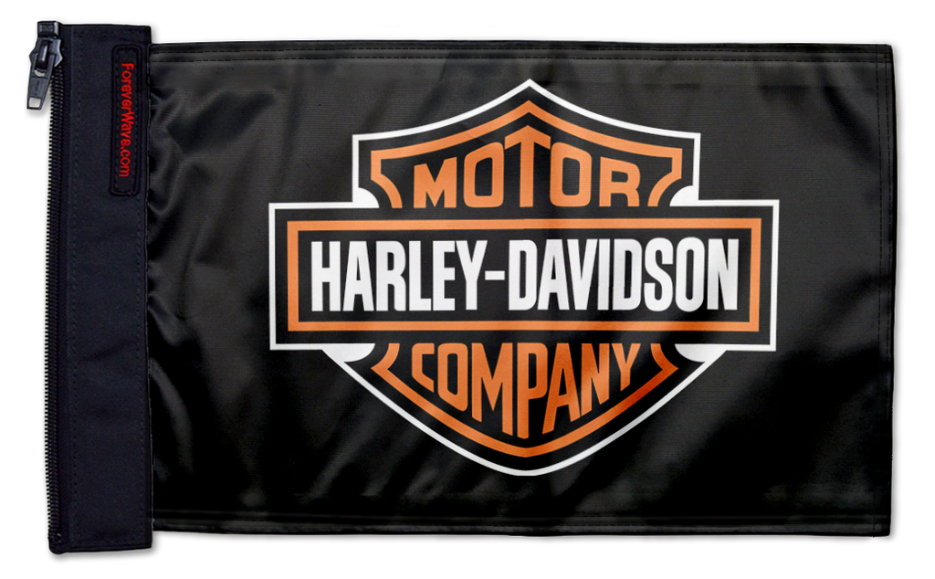 Harley Davidson 12"x18" Forever Wave Flag for Jeep Wrangler YJ 1986-1995