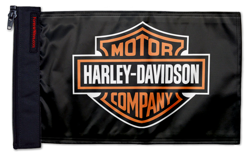 Harley Davidson 12"x18" Forever Wave Flag for Jeep Wrangler YJ 1986-1995