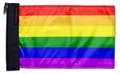 Rainbow 12"x18" Forever Wave Flag