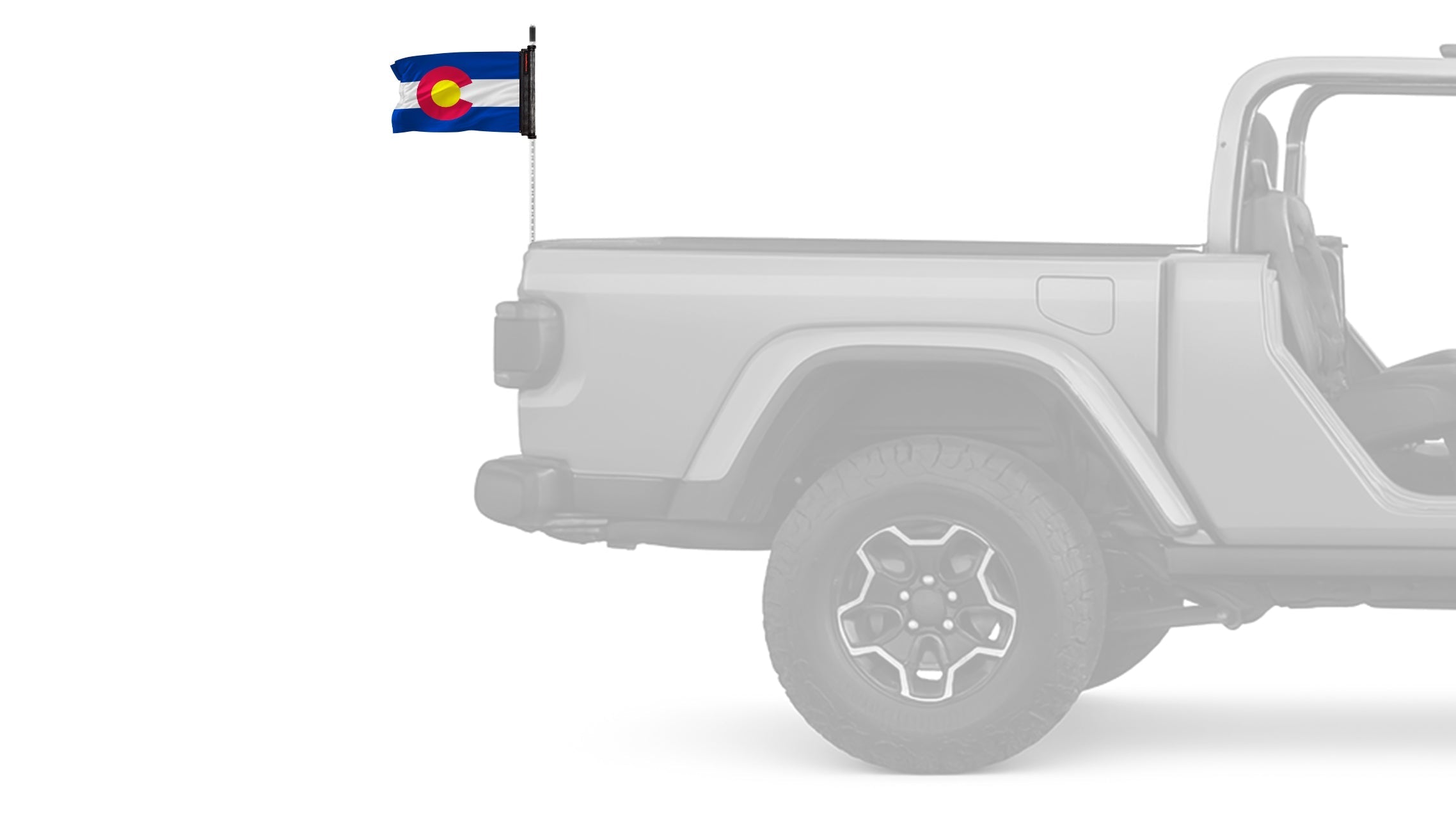 State Flag Colorado 12"x18" Forever Wave Flag for Bronco