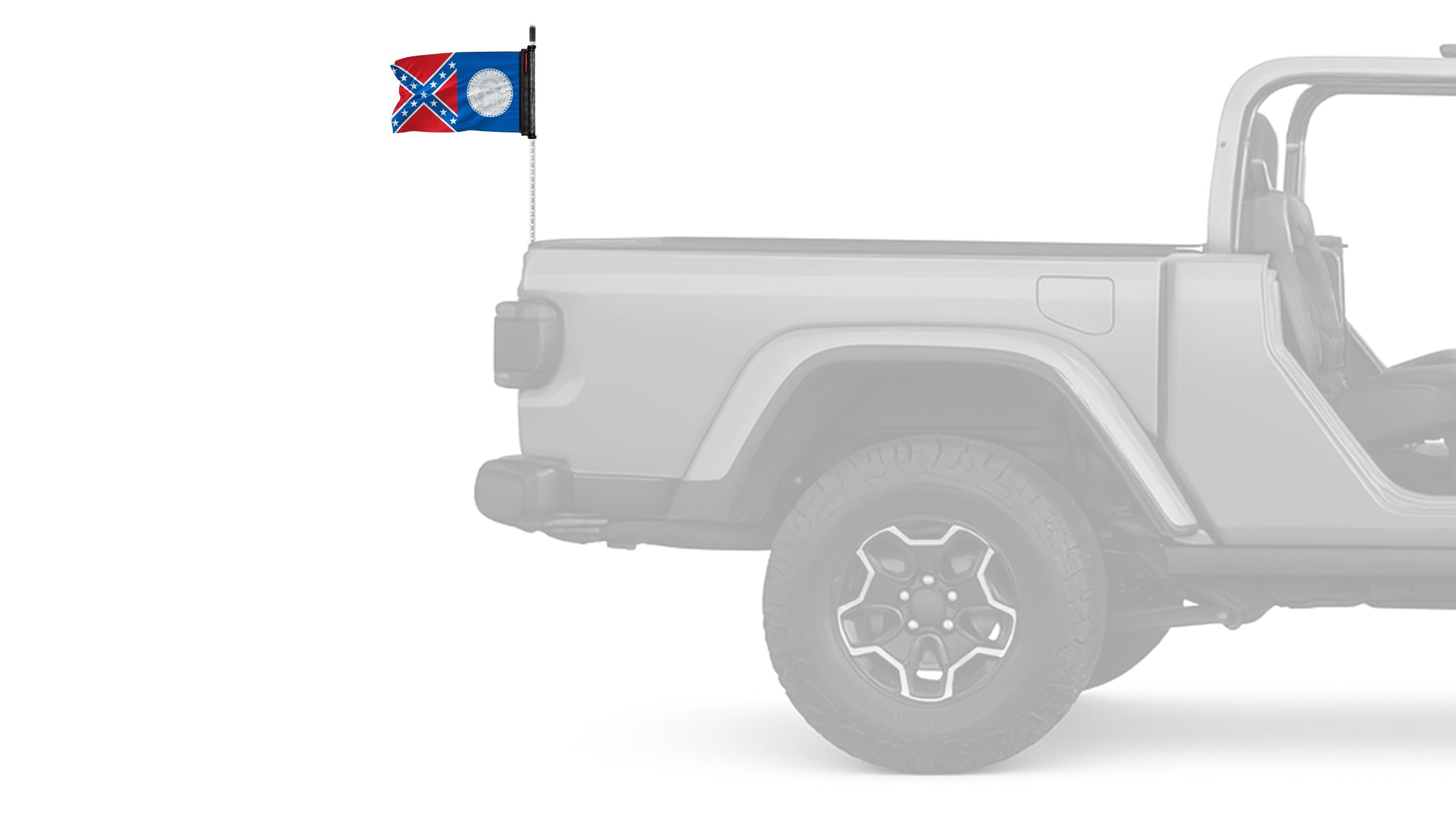 State Flag Georgia Old Style 12"x18" Forever Wave Flag for Jeep Wrangler JL 2-Door 2018-Present