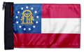 State Flag Georgia 12"x18" Forever Wave Flag for Jeep Wrangler JK 2-Door 2007-2018
