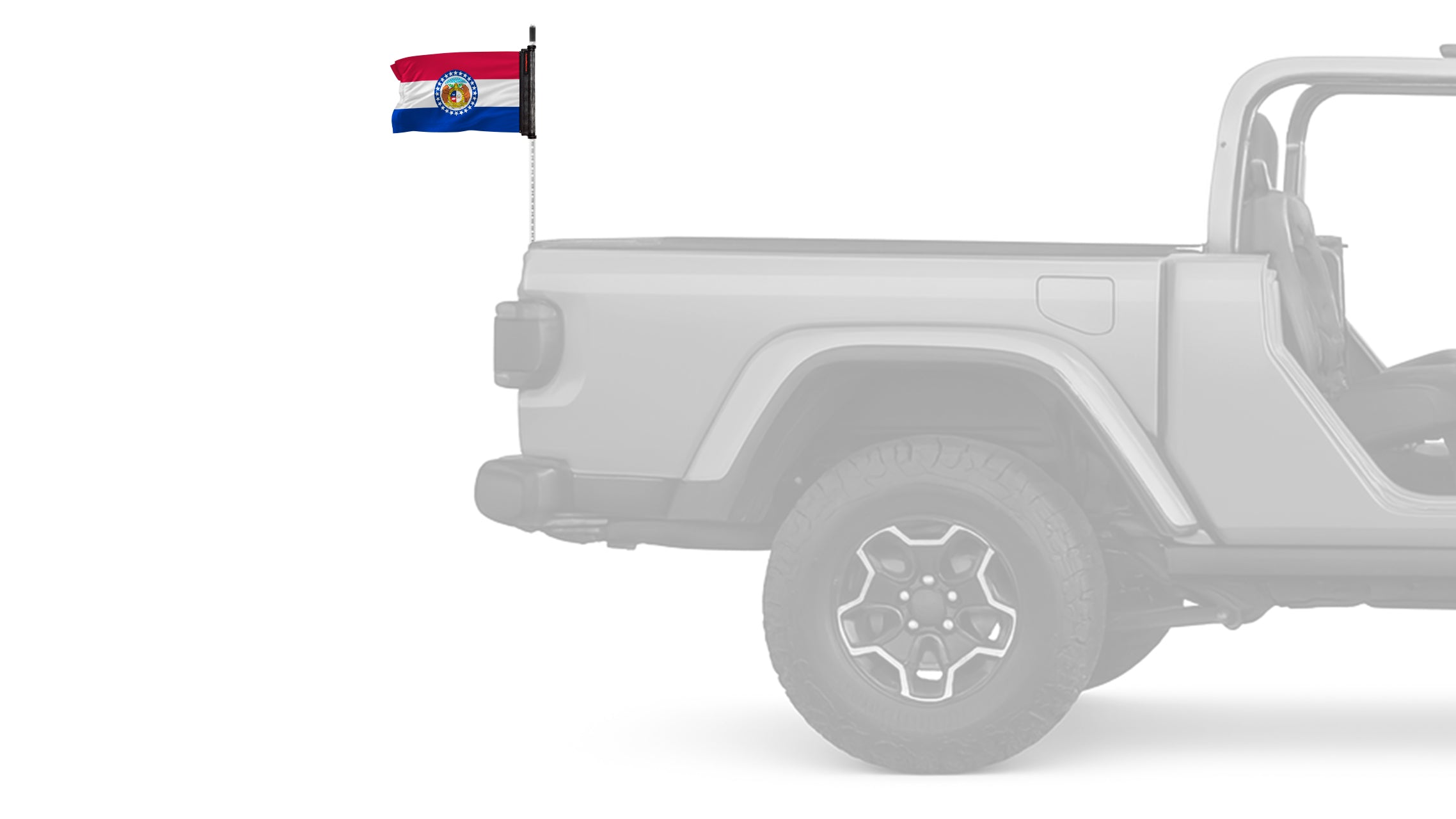 State Flag Missouri 12"x18" Forever Wave Flag for Jeep Wrangler TJ 1996-2006